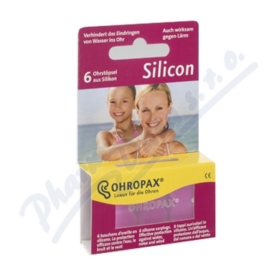 Ohropax Chránič sluchu Silicon Aqua 6ks