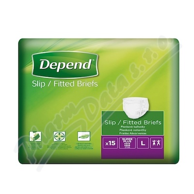 Depend Slip Super Plus inkont.kalhotky vel.L 15ks