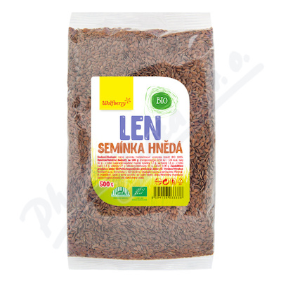 Len semínka hnědá BIO 500g Wolfberry