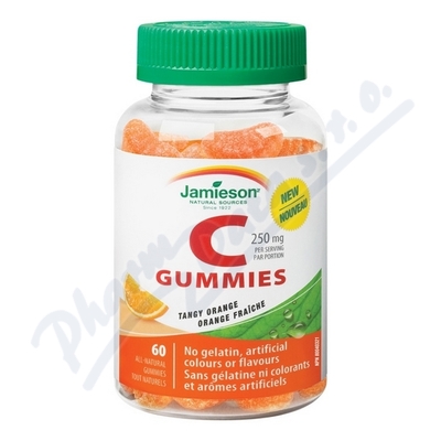 JAMIESON Vitamín C Gummies pomeranč pastilky 60ks