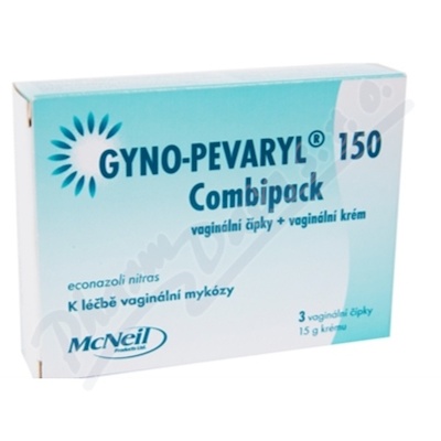 Gyno-Pevaryl Combipack150mg+10mg crm+vag.glb.3+15g