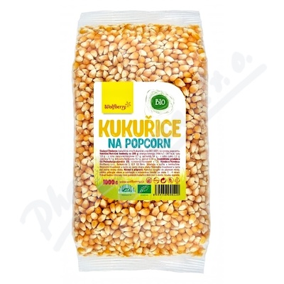 Kukuřice na popcorn BIO 1000 g Wolfberry