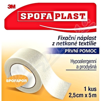 3M Spofaplast 732 Fix.náplast netk.text.5mx25mm