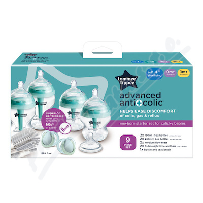 Tommee Tippee ADVANCED lahvičky 0m+ set