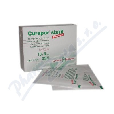 Náplast Curapor Transparent steril.10x8cm 25ks