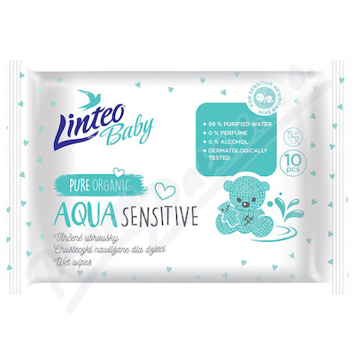 Linteo Baby Vlhčené ubrousky AQUA 10ks