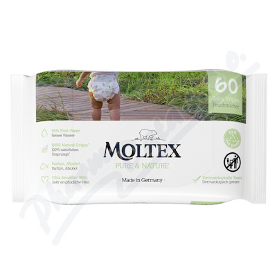 Moltex Pure&Nature vlhčené ubrousky 60ks