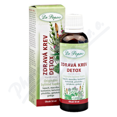 Dr.Popov Kapky bylinné Zdravá krev-Detox 50ml