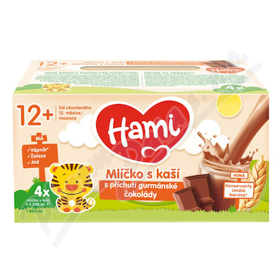 Hami Mlíčko s kaší s přích.čokolády 4x250ml 12M+