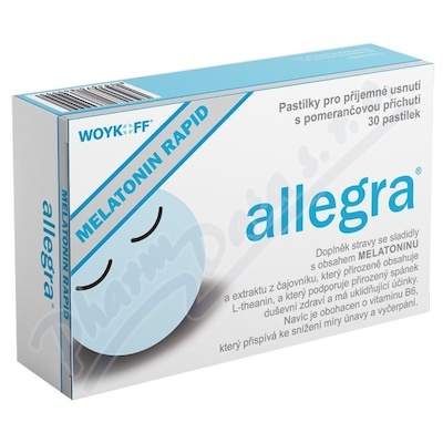 allegra MELATONIN RAPID 30 pastilek