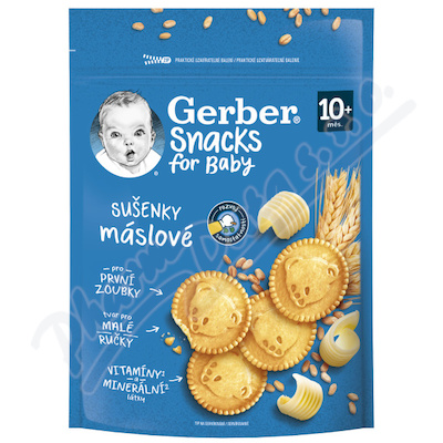 Gerber Snacks máslové sušenky 180g 10m+