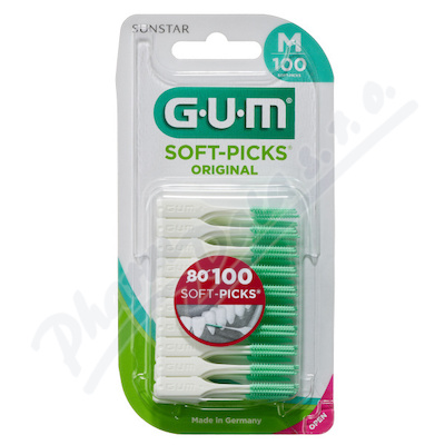 GUM Soft-Picks mezizub.kart.gum. M 100ks G632HV100