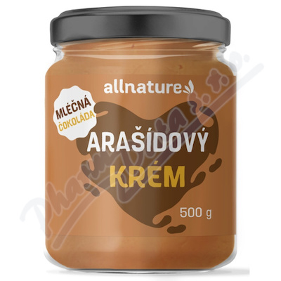 Allnature Arašídový krém mléčná čokoláda 500g