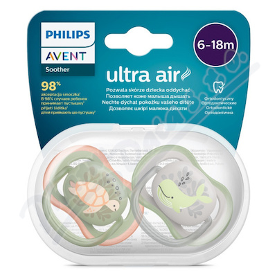 Philips AVENT Šidít.Ultra air 6-18m chlap./obr.2ks