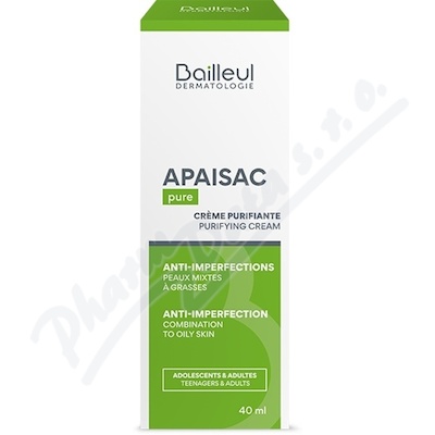 Apaisac čistící krém na obličej 40ml Bailleul