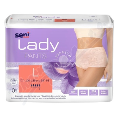 Seni Lady Pants inkon.plenkové kalhotky L 10ks