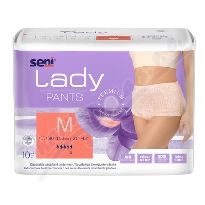 Seni Lady Pants inkon.plenkové kalhotky M 10ks