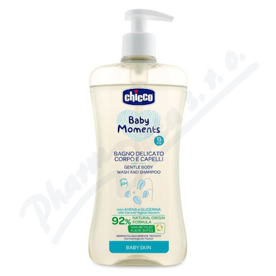 CHICCO Baby Mom.Šamp.vlasy/tělo s heřm.+dáv.500ml