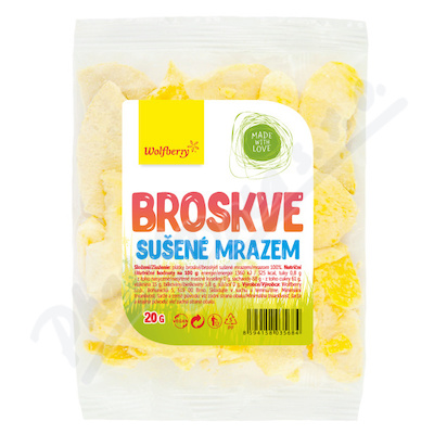 Broskve sušené mrazem 20g Wolfberry