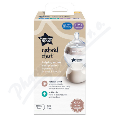 Tommee Tippee Natural Start koj.láhev 0m+ 260ml