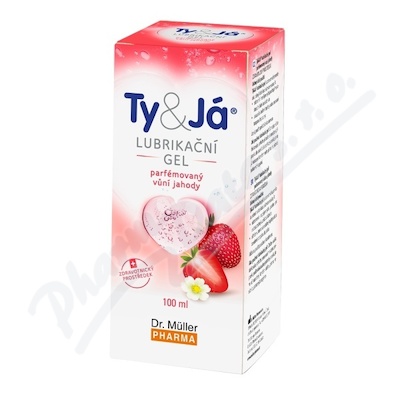 Lubrik.gel Ty&Já parf.vůní jahody 100ml Dr.Müller