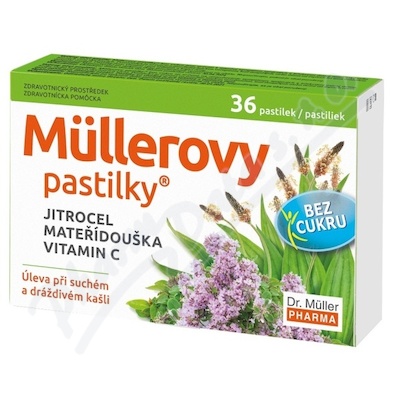 Müllerovy pastilky s jitr.mateř.bez cukru 36ks ZP