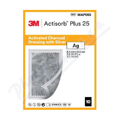 Actisorb Plus 25 krytí 6.5x9.5cm 10ks