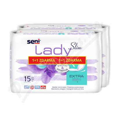 Seni Lady Slim inkon.vložky extra 1+1 2x15ks