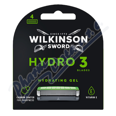 WILKINSON Hydro 3 Black Edition náhr. hlavice 4ks