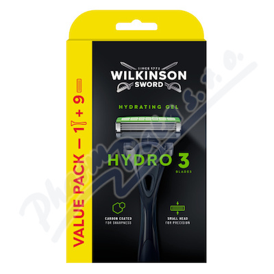 WILKINSON Hydro 3 Skin Protection strojek+9 náhr.