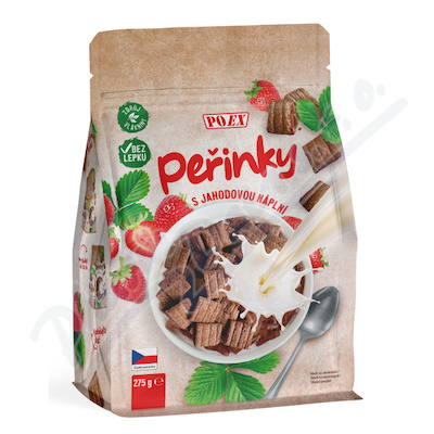 POEX Peřinky s jahodovou náplní 275g