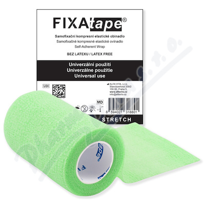 FIXAtape STRETCH samofix.obi.7.5x450cm fluor.green