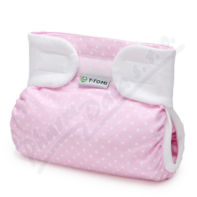 T-TOMI Ortop.abd.kalh.suchý zip White dots do 3kg