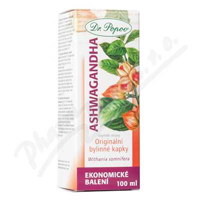 Dr.Popov Kapky bylinné Ashwagandha100ml