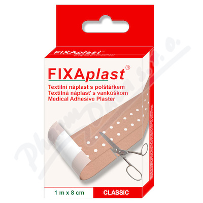 FIXAplast CLASSIC tex.náplast s polštářkem 1mx8cm