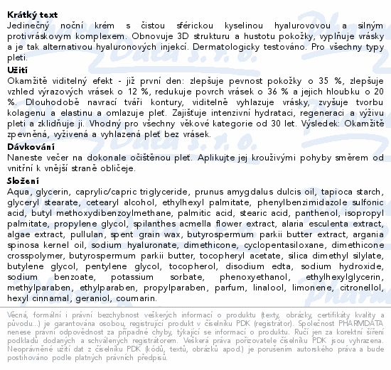 Dermacol Hyaluron Therapy 3D noční krém 50ml