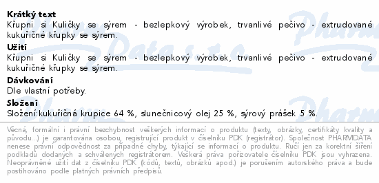 POEX Křupni si kuličky se sýrem bez lepku 120g