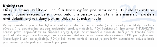 Hrášek semínka na klíčení BIO 200g Wolfberry