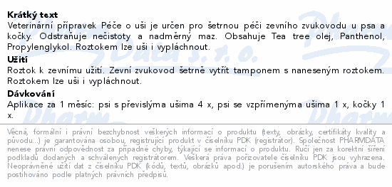 PET HEALTH CARE Péče o uši 100ml