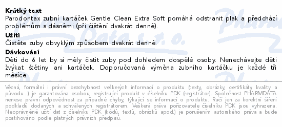 Parodontax Gentle Clean zubní kartáček Extra Soft