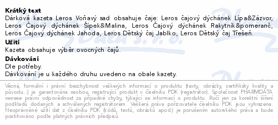 LEROS voňavý sad výběr ovocných čajů 6x5sáčků