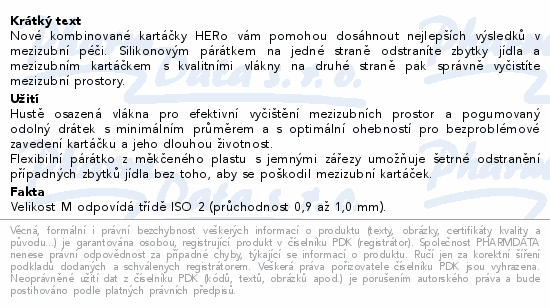 HERBADENT HERo mezizubní kartáček M 30ks