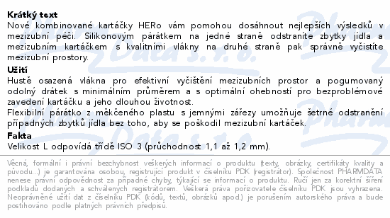 HERBADENT HERo mezizubní kartáček L 30ks