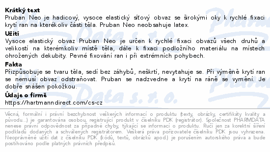 Pruban Neo elastický hadicový obvaz č.5 1m 40-90cm