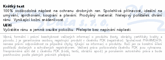 Hansaplast Kids Aquaprotect náplast 20ks