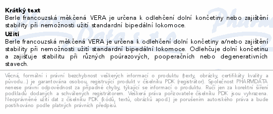 Berle francouzská měkčená VERA Handicap růž./červ.