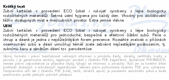 SOFTdent ECO jednosvazkový kartáček 2ks