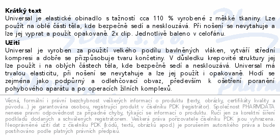 UNIVERSAL elast.obinadlo 12cmx5m tažnost 110% 1ks